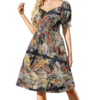 Jackson Pollack | Платье Blue Poles женское роскошное вечернее платье летние платья женские элегантные свободные платья